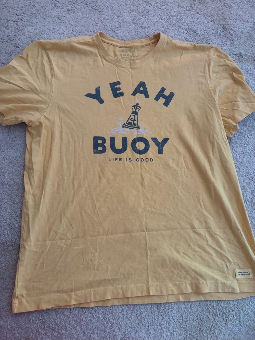 Classic Yellow Life is Good Tshirt